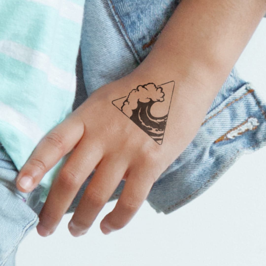 Buy Tiny Wave Temporary Tattoo set of 3 Online in India - Etsy